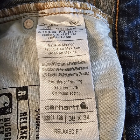 Medium Wash Blue Relaxed Fit Jeans - Picture 8 of 11